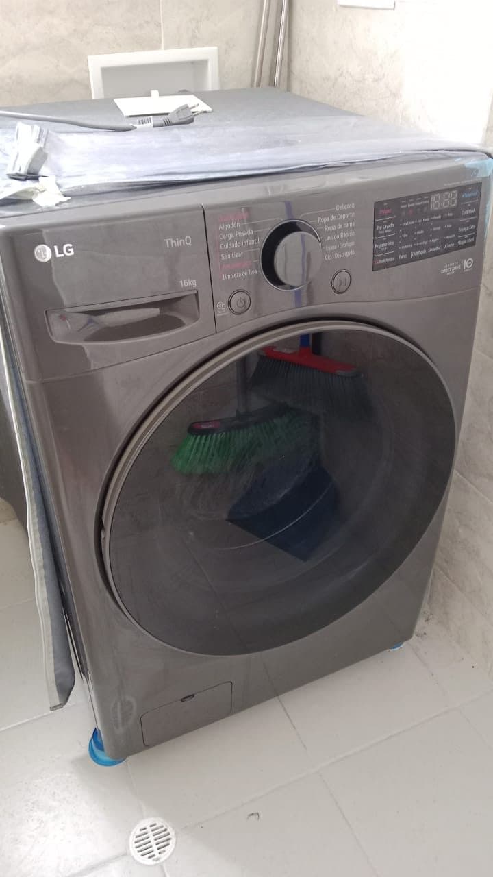 Lavadora LG ThinQ 16kg — servicio técnico a domicilio