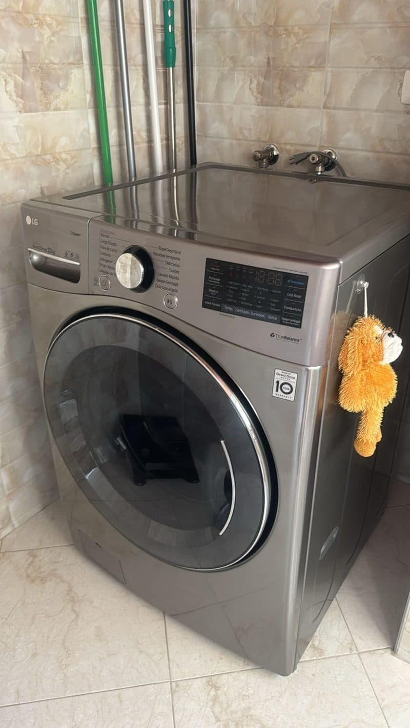 Lavadora LG TrueBalance — mantenimiento completado